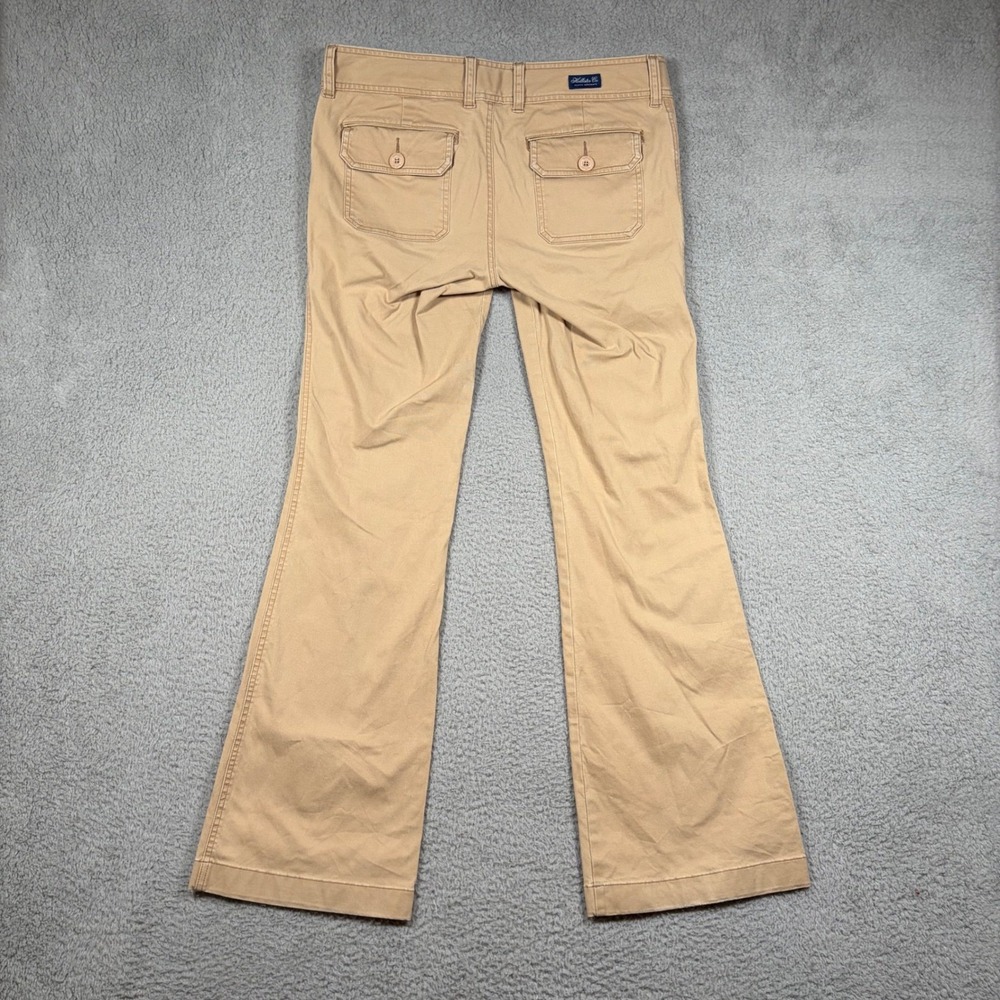 Hollister Y2K Women's Size 9 Tan Flare Leg Casual‎ Pants Stretch Cotton Blend - Picture 8 of 9